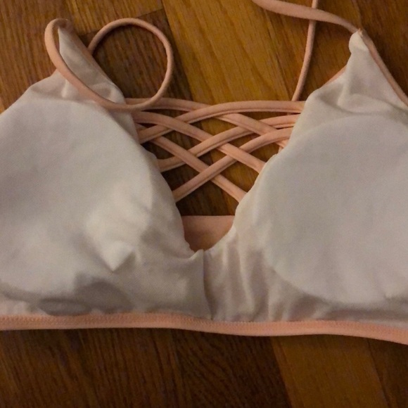 NWOT Zaful peach criss-cross top bikini - Picture 3 of 3